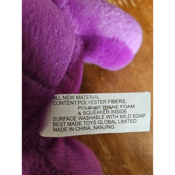 Purple Halloween Bear with Witch Hat Squeaker Inside - Picture 5 of 5